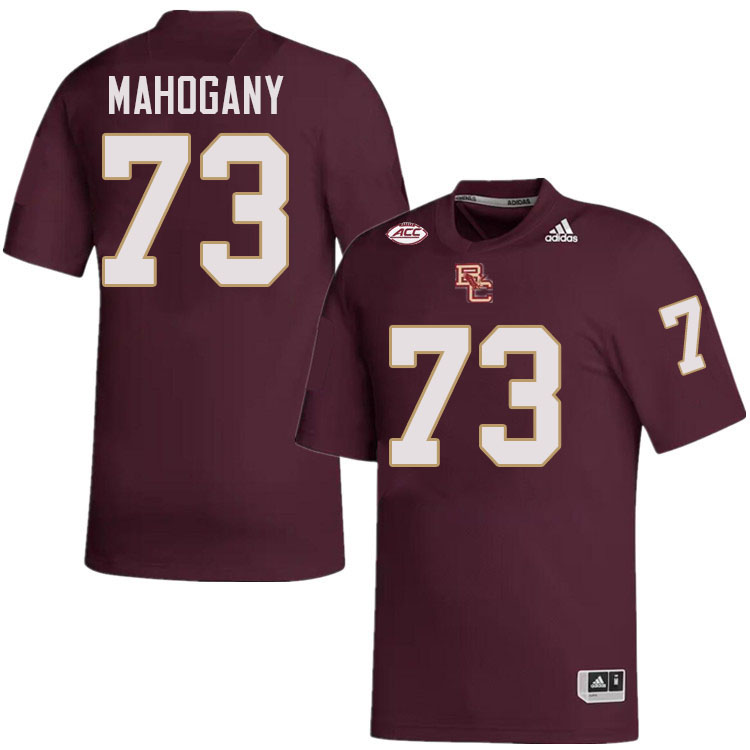 Christian Mahogany Jersey,#73 Christian Mahogany Boston College Eagles Football Jersey-Maroon